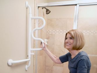 The Curve Toilet Safety Assist Grab Bar